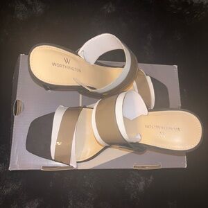 Worthington Black Strappy Heels